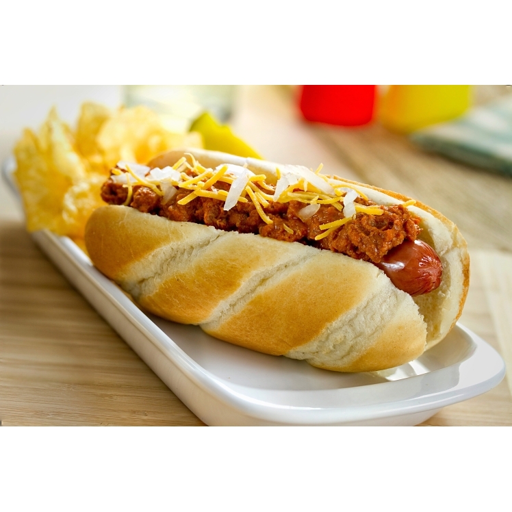 HOME TASTE SAUCE, CHILI HOT DOG WITH BEEF CAN