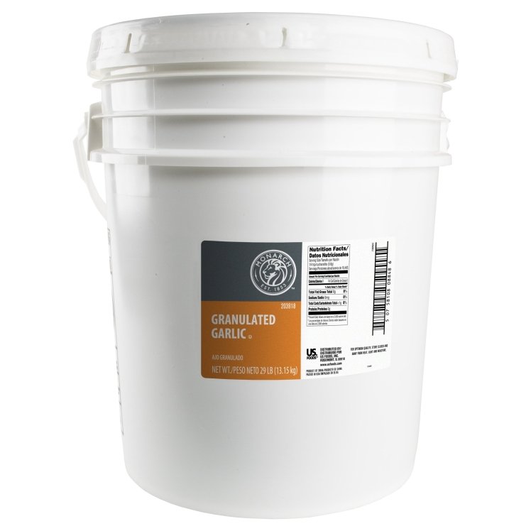 MONARCH SPICE GARLIC GRANULATED PLASTIC JUG SHELF