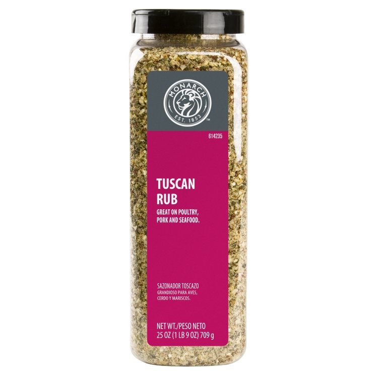 MONARCH TUSCAN RUB SEASONING PLASTIC SHAKER
