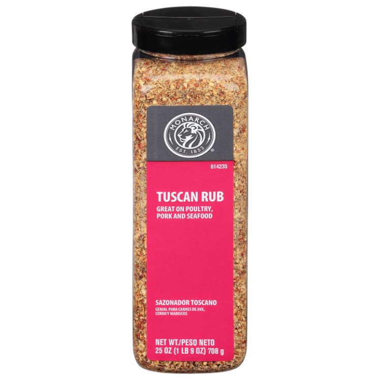 MONARCH TUSCAN RUB SEASONING PLASTIC SHAKER
