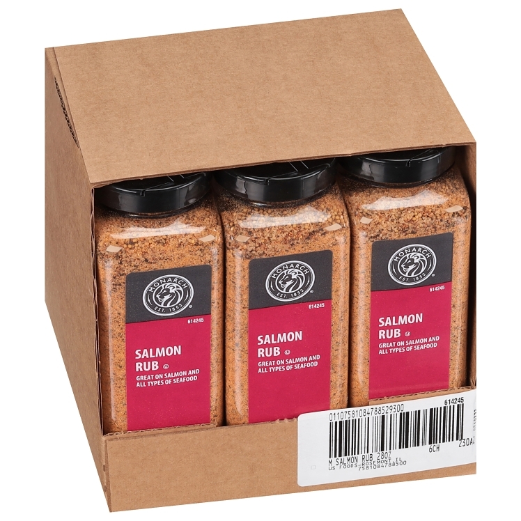 MONARCH SEASONING SALMON RUB PLASTIC SHAKER