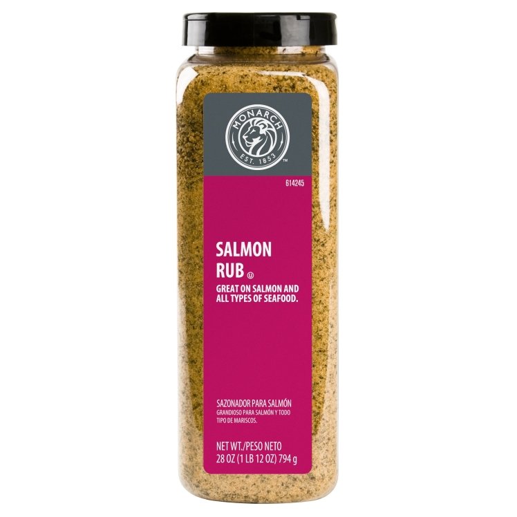 MONARCH SEASONING SALMON RUB PLASTIC SHAKER
