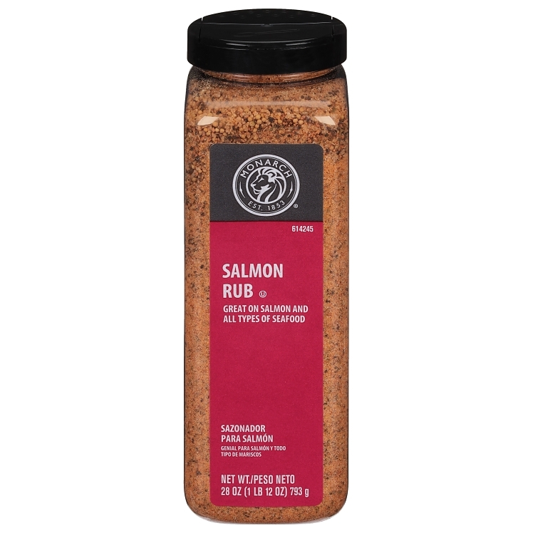 MONARCH SEASONING SALMON RUB PLASTIC SHAKER
