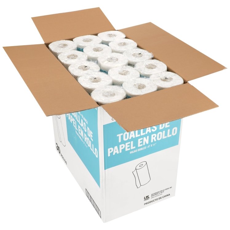 MONOGRAM TOWEL PAPER 9X11 PERFORATED ROLL WHITE 2