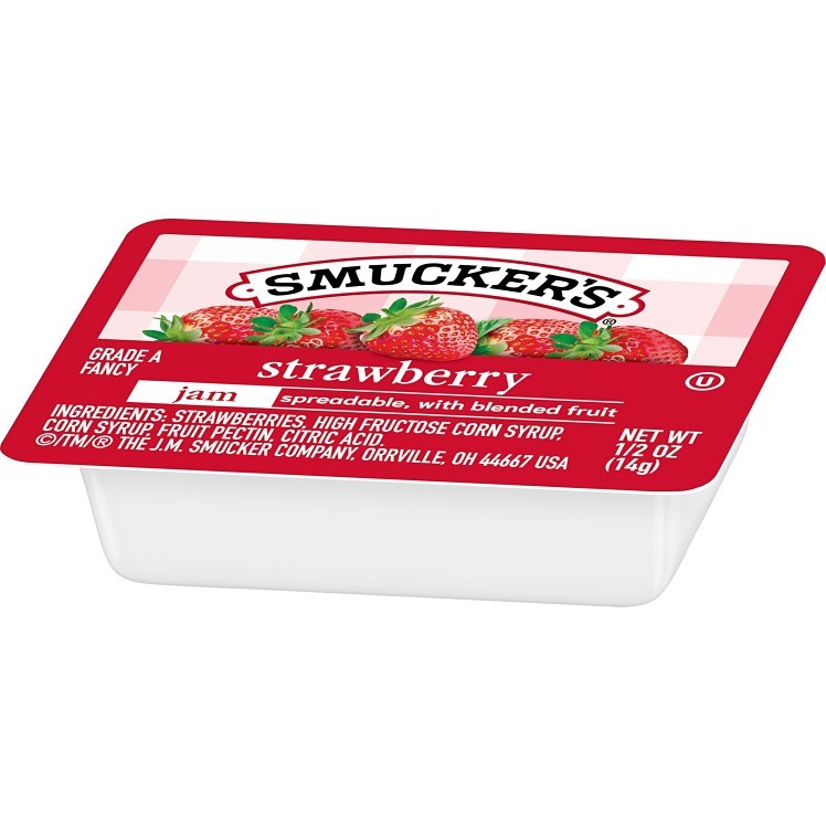 SMUCKER'S JAM STRAWBERRY SINGLE SERVE CUP SHELF STABLE