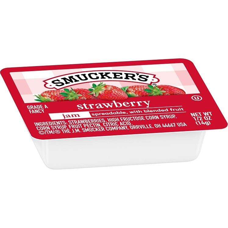 SMUCKER'S JAM STRAWBERRY SINGLE SERVE CUP SHELF STABLE