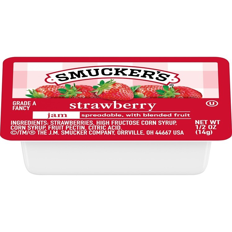 SMUCKER'S JAM STRAWBERRY SINGLE SERVE CUP SHELF STABLE