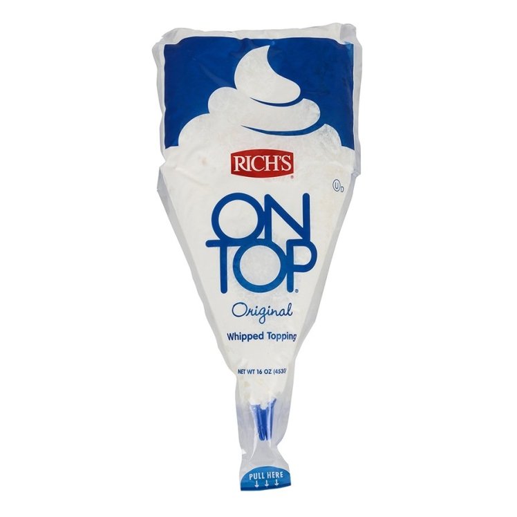 RICH'S ON TOP WHIPPED TOPPING 12/16OZ FZN