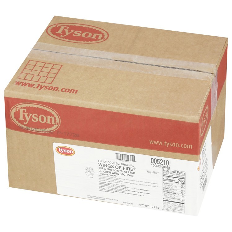 TYSON CHICKEN WINGS OF FIRE COOKED ORIGINAL