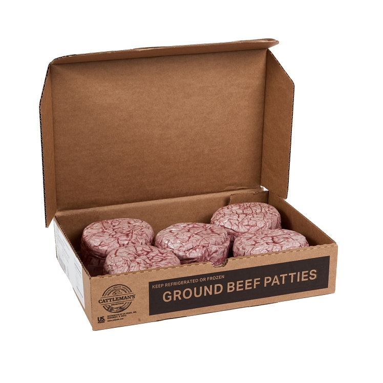 CATTLEMAN'S SELECTION CATTLEMANS 2/1 ANGUS BEEF HAMBURGER PATTIES 80%
