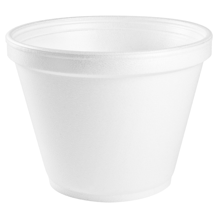 DART DART SQUAT FOAM FOOD CONTAINER 12 OZ