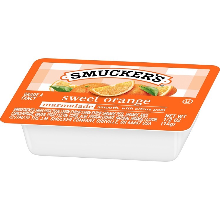 SMUCKER'S MARMALADE ORANGE SINGLE SERVE CUP SHELF