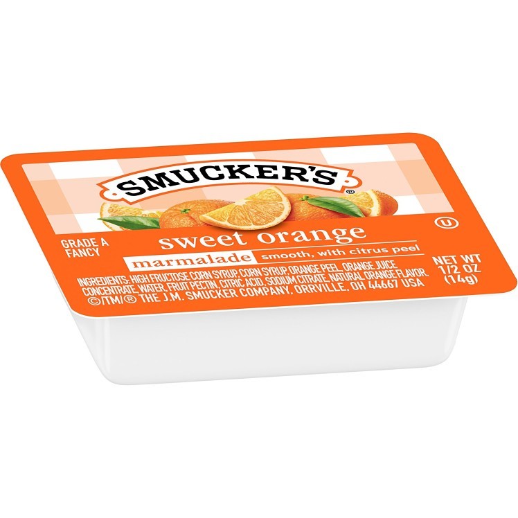 SMUCKER'S MARMALADE ORANGE SINGLE SERVE CUP SHELF