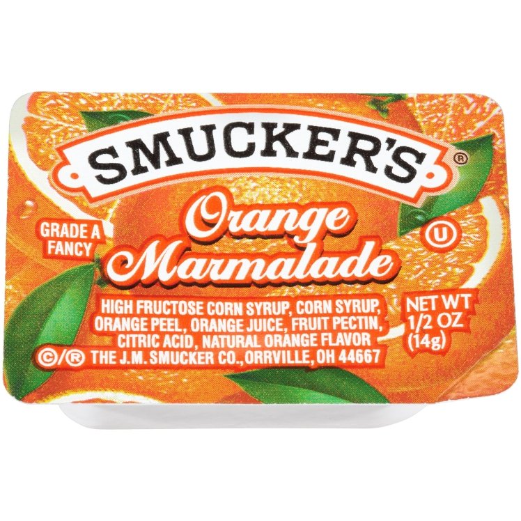 SMUCKER'S MARMALADE ORANGE SINGLE SERVE CUP SHELF