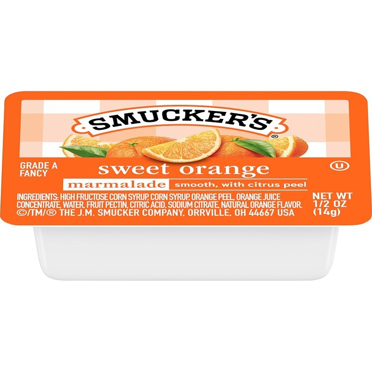 SMUCKER'S MARMALADE ORANGE SINGLE SERVE CUP SHELF