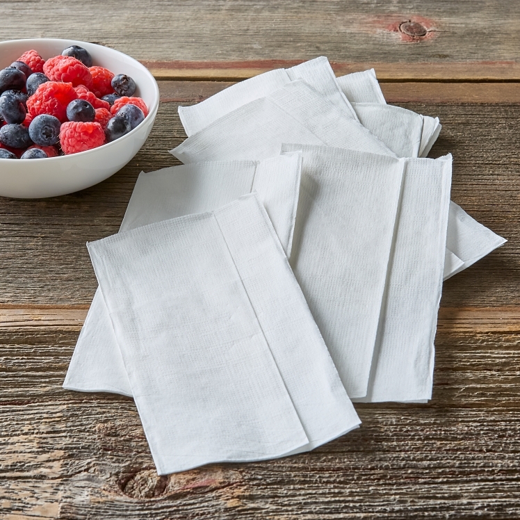 NAPKIN, DISPR MINI FLD WHT