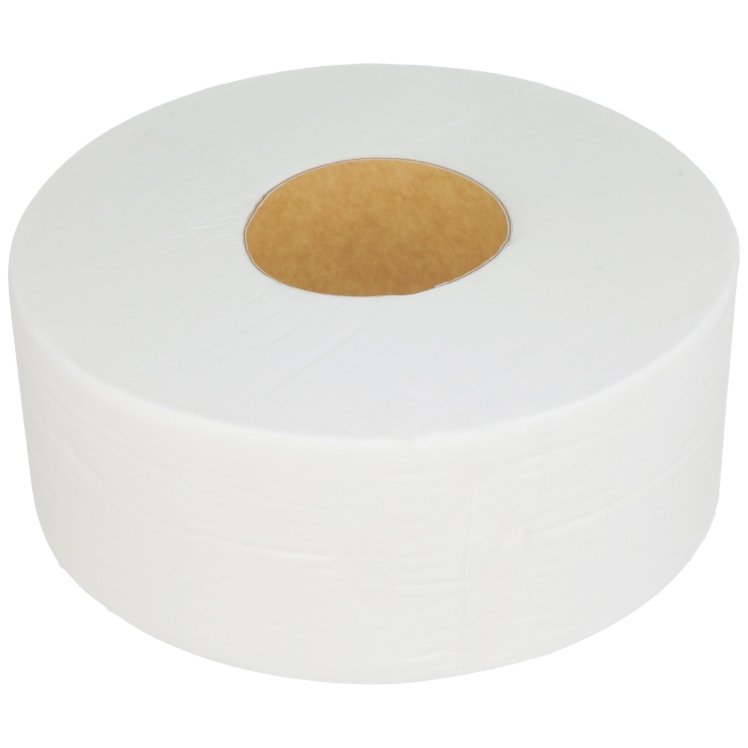 MONOGRAM N-PERF 2 PLY WHITE JUNIOR JUMBO TISSUE ROLLS