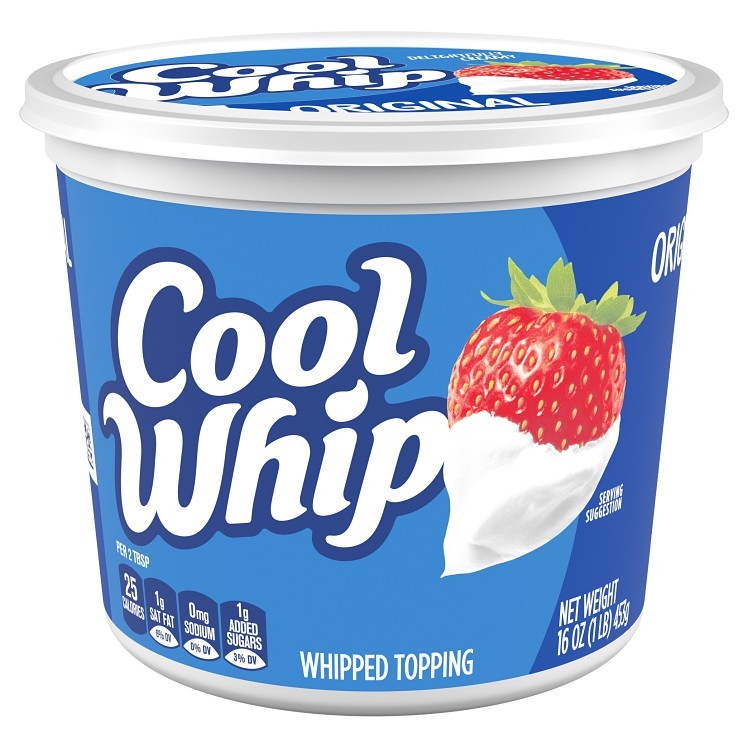COOL WHIP WHIPPED TUB FROZEN