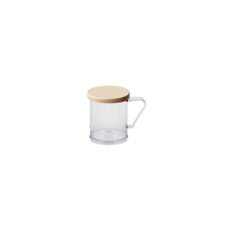CAMBRO CLEAR WITH BEIGE 10 OZ SALT & PEPPER SHAKER