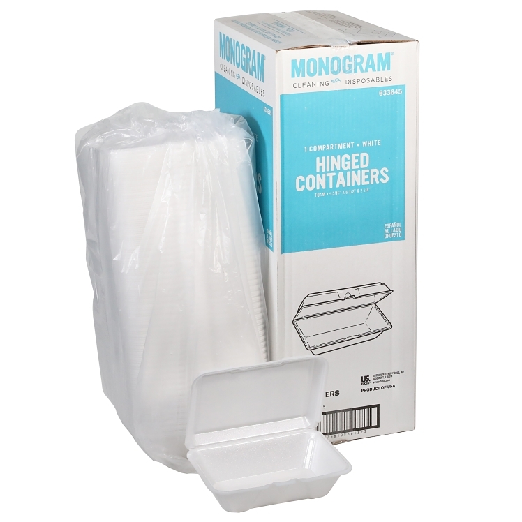 MONOGRAM CONTAINER, FOAM 9.18X6.5 1 COMPARTMENT
