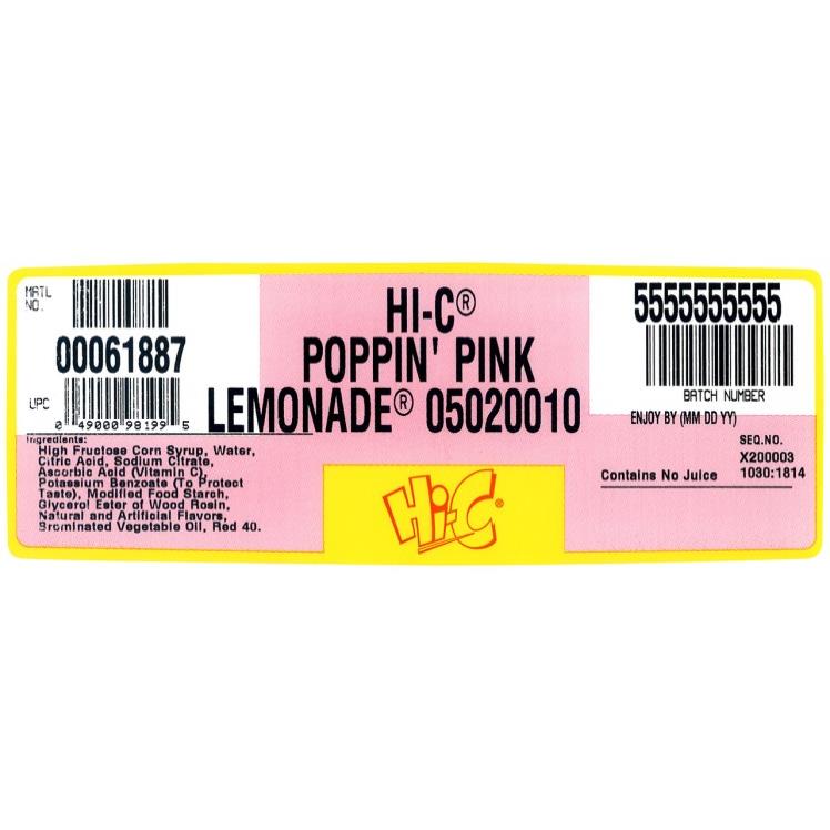 HI-C PINK LEMONADE