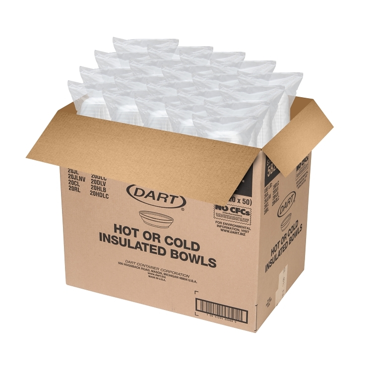 DART WHITE 5 OZ FOAM BOWL