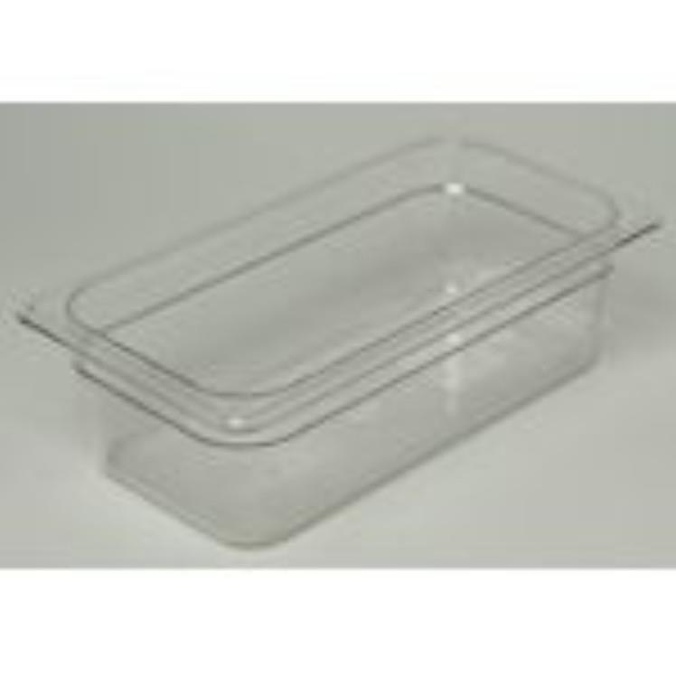 CAMBRO FOOD PAN CLEAR THIRD SIZE 4 INCH DEEP