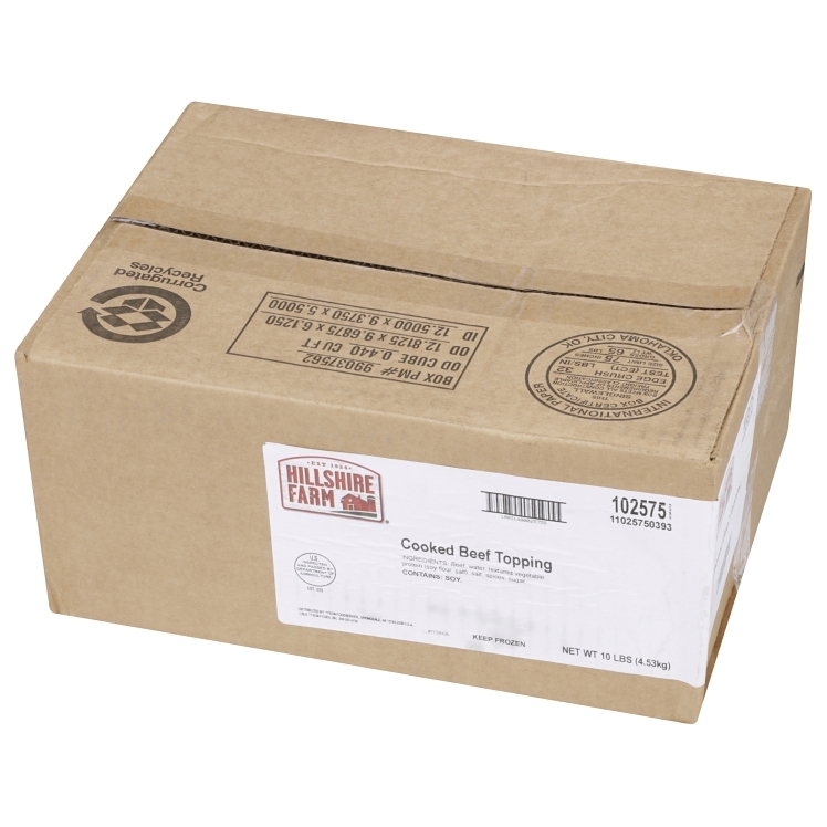 HILLSHIRE/TYSON BEEF CRUMBLED COOKED FROZEN TOPPING
