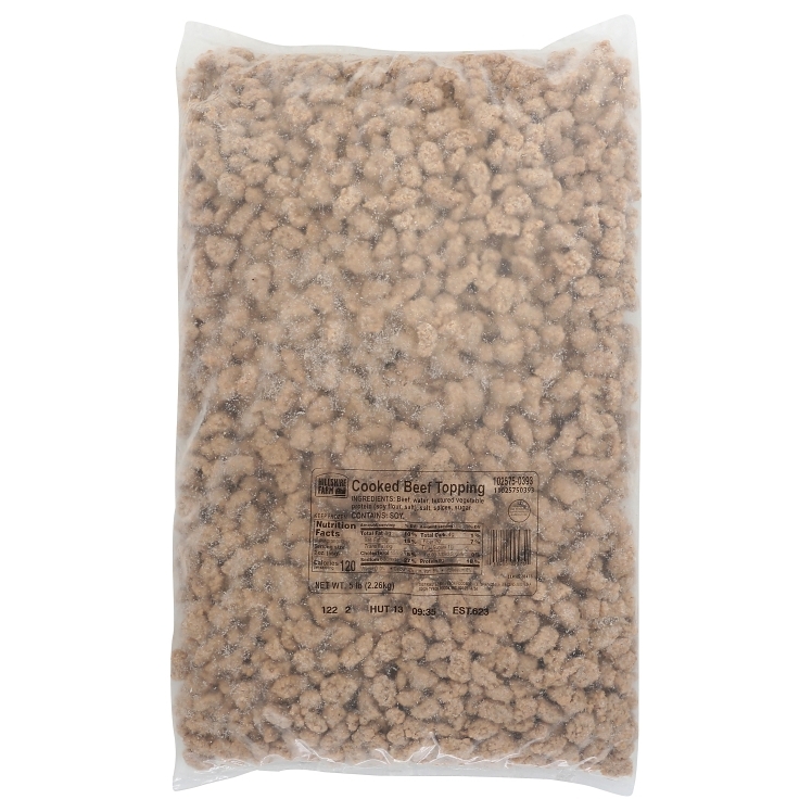 HILLSHIRE/TYSON BEEF CRUMBLED COOKED FROZEN TOPPING