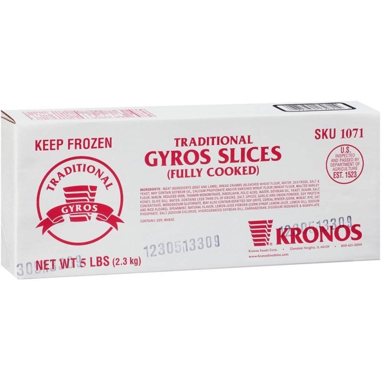 KRONOS GYRO MEAT BEEF LAMB MEAT SLICED