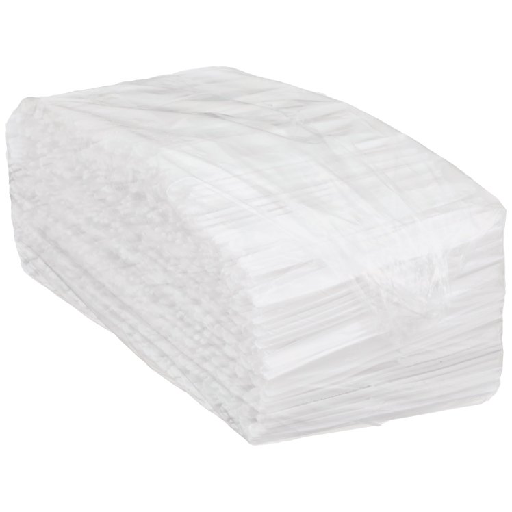 MONOGRAM HEAVY WEIGHT WHITE POLYSTYRENE PLASTIC KNIVES