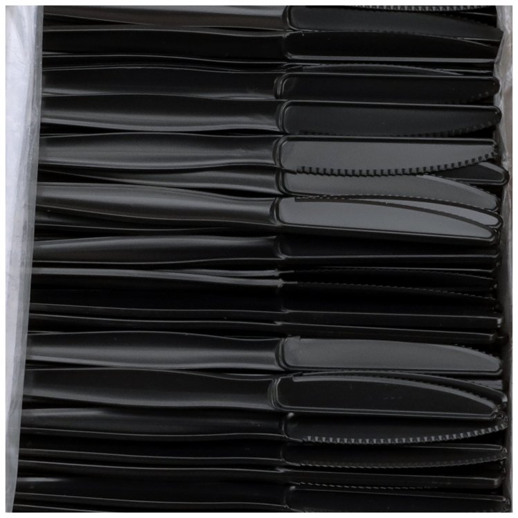 MONOGRAM HEAVYWEIGHT BLACK POLYSTYRENE KNIVES