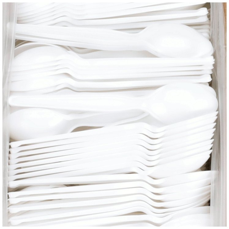 MONOGRAM WHITE HEAVY WEIGHT TEASPOON
