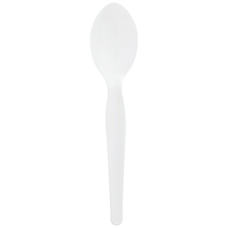 MONOGRAM WHITE HEAVY WEIGHT TEASPOON