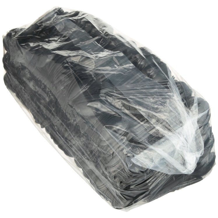 MONOGRAM SPOON TEA MEDIUMWEIGHT BLACK POLYSTYRENE BULK