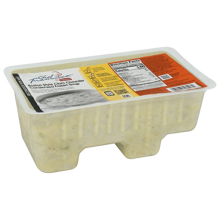 CHEF FRANCISCO SOUP CLAM CHOWDER BOSTON CONDENSED