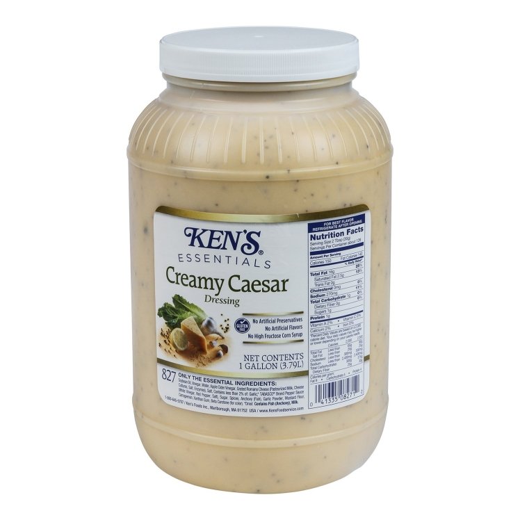 KEN'S CREAMY CAESAR DRESSING PLASTIC JAR
