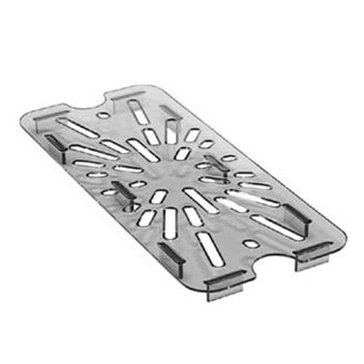 CAMBRO FOOD PAN DRAIN SHELF CLEAR THIRD SIZE