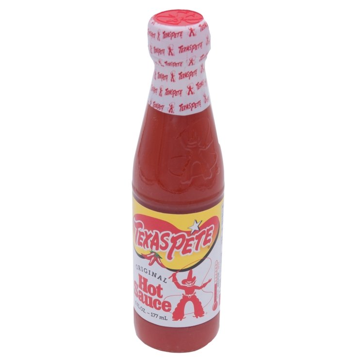 TEXAS PETE HOT SAUCE GLASS BOTTLE SHELF STABLE