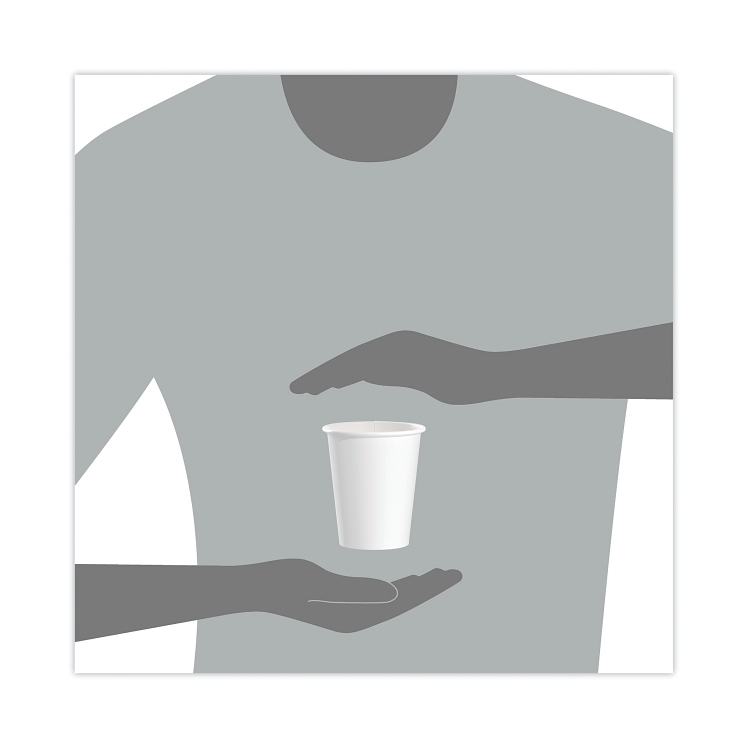 DART 10 OUNCE WHITE PAPER HOT CUP