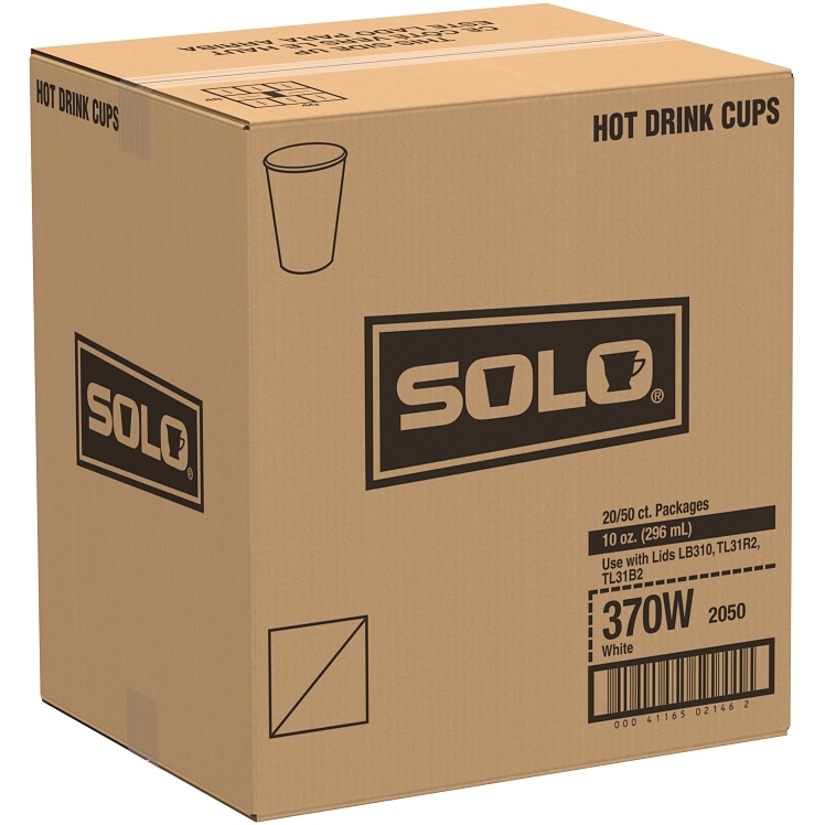DART 10 OUNCE WHITE PAPER HOT CUP