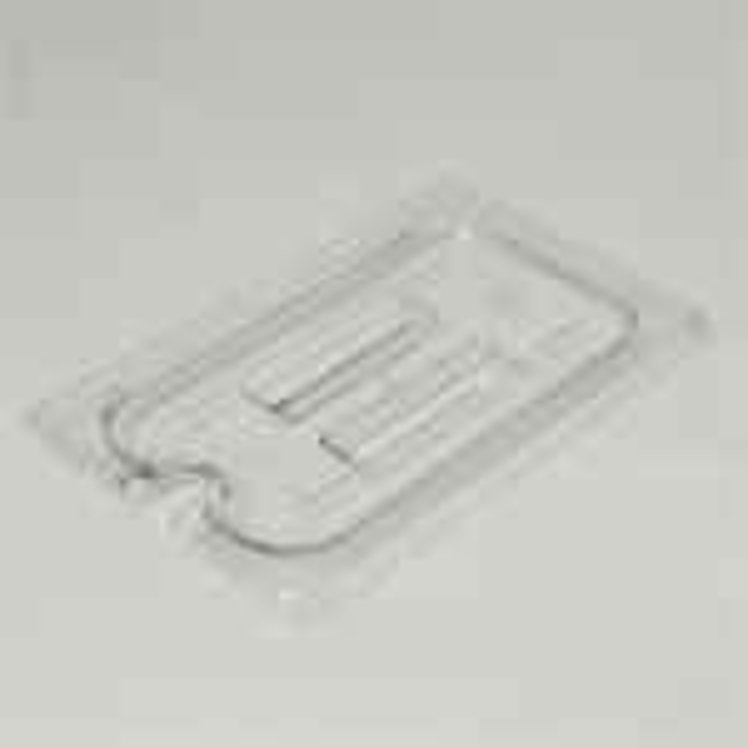 CAMBRO FOOD PAN LID CLEAR FOURTH SIZE SOLID WITH HANDLE