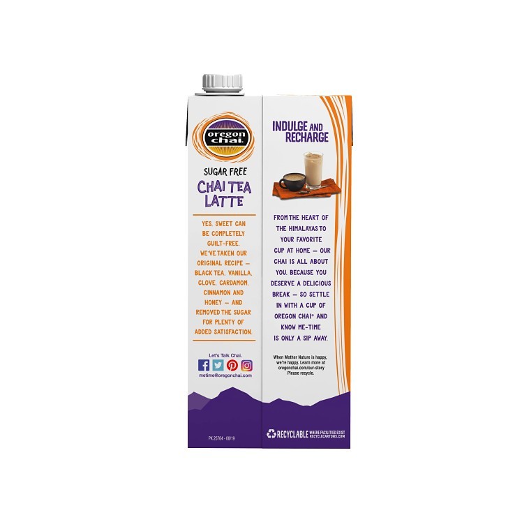 OREGON CHAI TEA SUGAR FREE
