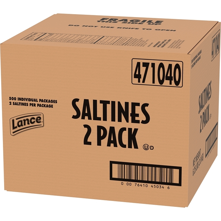 LANCE CRACKERS, SALTINE SALTED INDIVIDUAL WRAPPED SODA