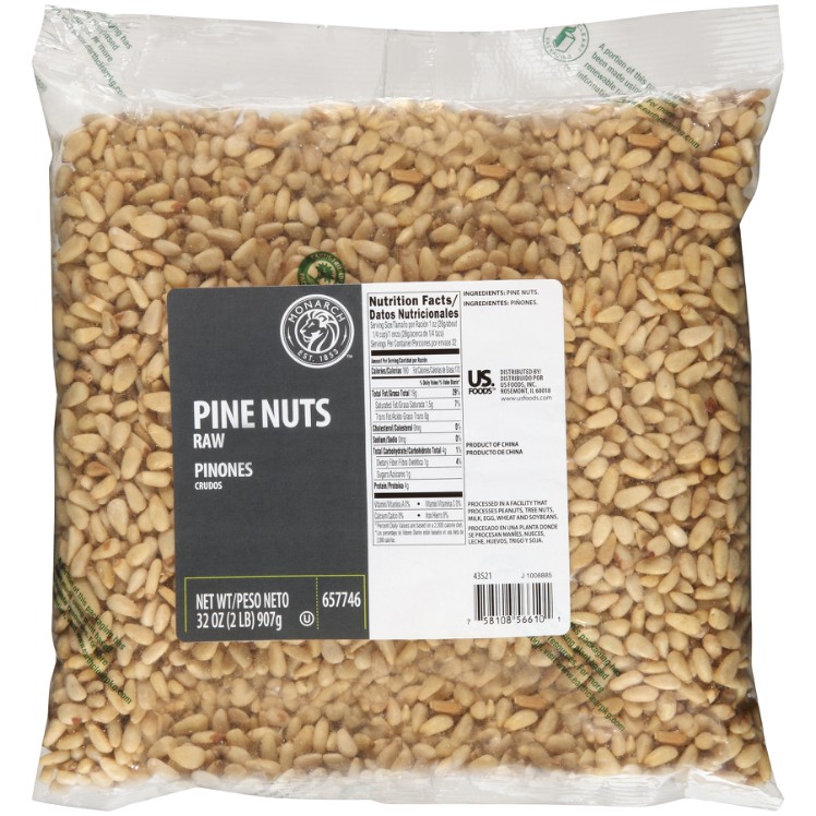 MONARCH WHOLE RAW UNSALTED SHELLED PINE NUT