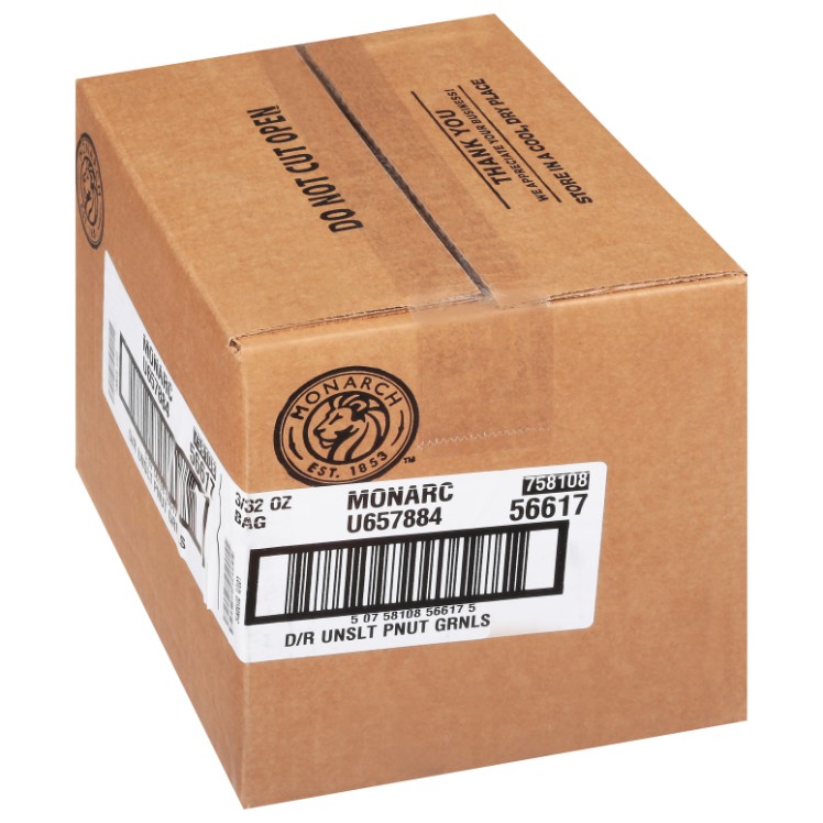MONARCH DRY ROASTED UNSALTED CHOPPED PEANUTS