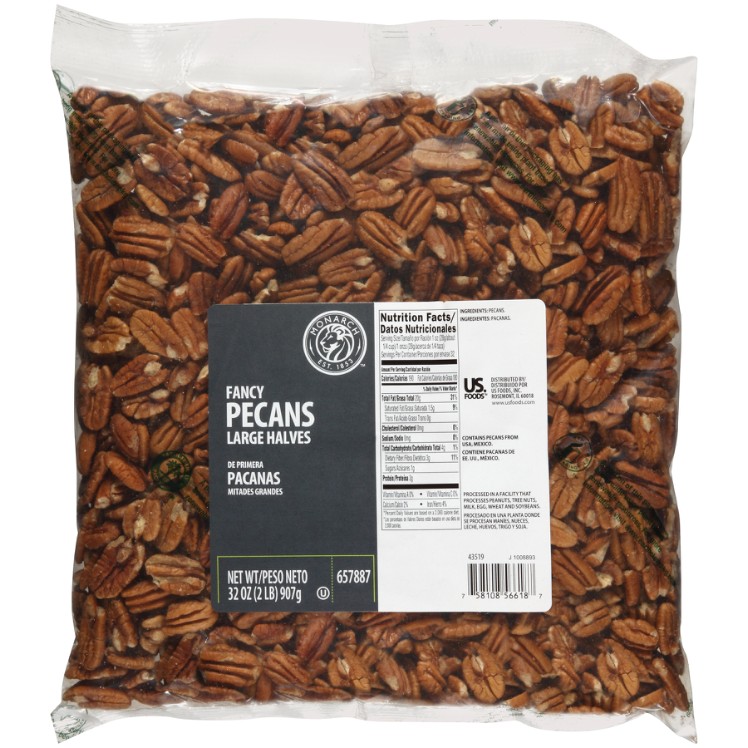 PECAN, HALF MED FCY UNSLTD RAW
