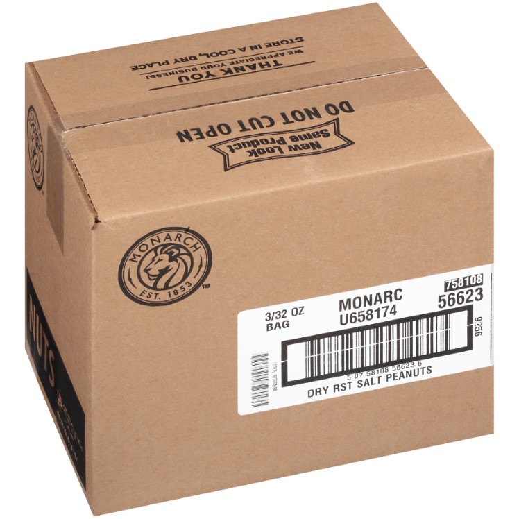 MONARCH DRY ROASTED WHOLE & HALF PEANUT