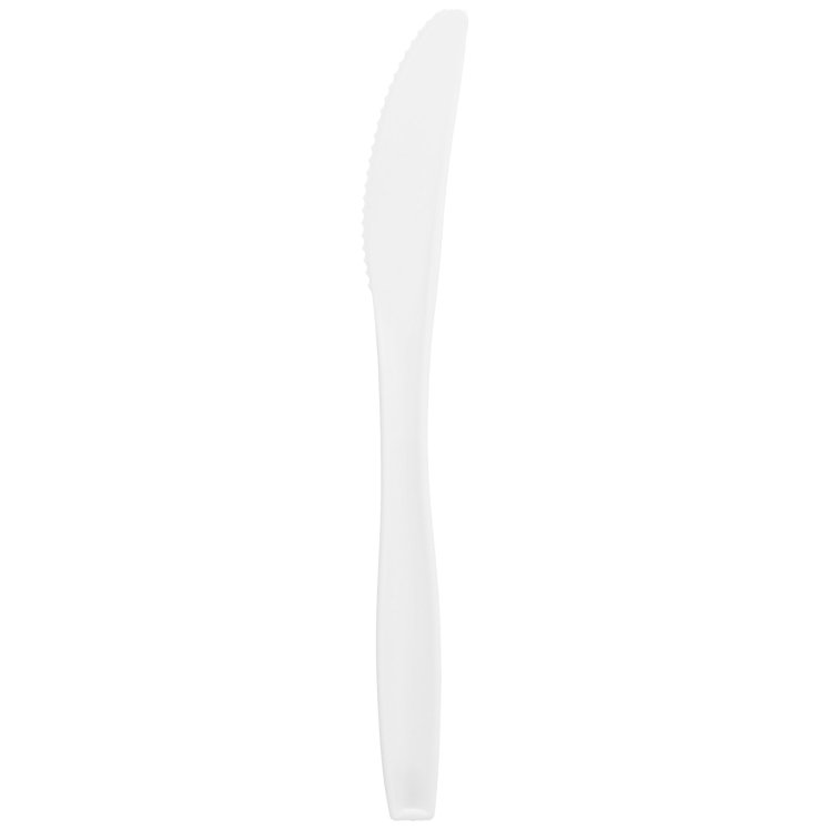 MONOGRAM KNIFE WHITE POLYPROPYLENE BULK PLASTIC