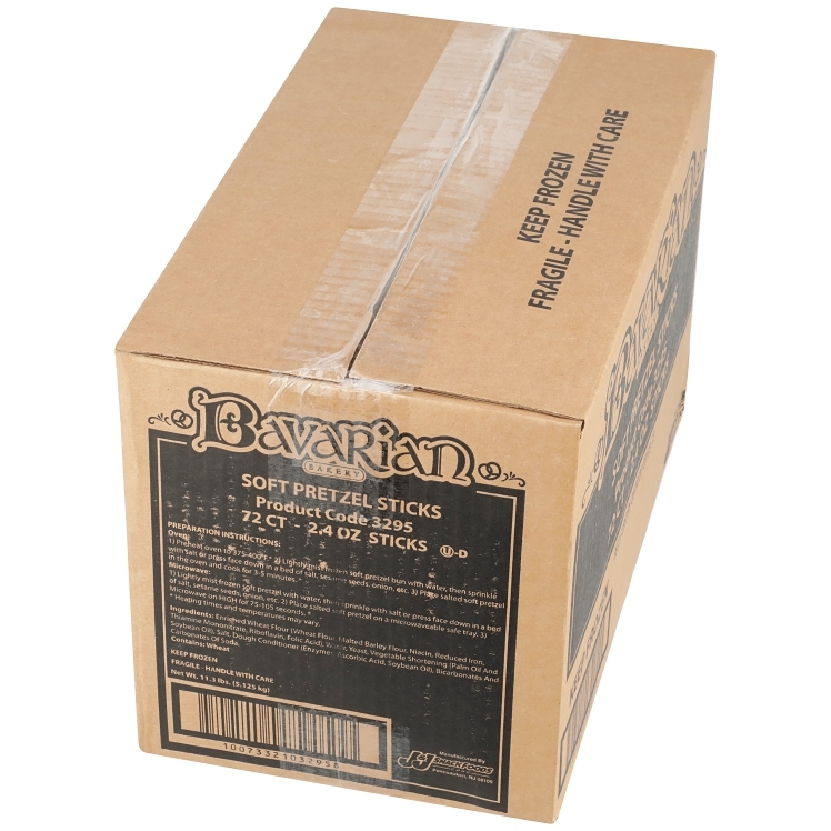 BAVARIAN BROTHERS PLAIN SOFT PRETZEL STICKS 2.4 OUNCE